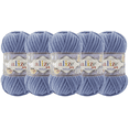 thumbnail image 1 of ESTAMBRE VELLUTO ALIZE TIPO CHENILLE CON 5PZAS DE 100GRS C/U MISMO COLOR, 1 of 4