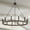 Weathered Walnut, variant on Acroma 12-light Modern Farmhouse 40In Wagon Wheel Chandelier - 40'' D x 138'' H Weathered Walnut Weathered Nickel, Painted Walnut