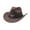 Coffee, variant on Celivon Women Cowboy Hat Vintage Western Casual Riding Wide Brim Travel Loose Cap Outdoor Camping Hat