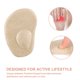 thumbnail image 3 of 2 pares de almohadillas para el antepié para mujer, almohadillas antideslizantes para los pies metatarsianos para tacones altos, 3 of 9