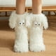 thumbnail image 3 of Herunwer Cute Plush Slipper Socks for Warm Winter, Big Eye Puppy Fuzzy Home Floor Shoes Sleep Socks, 3 of 4