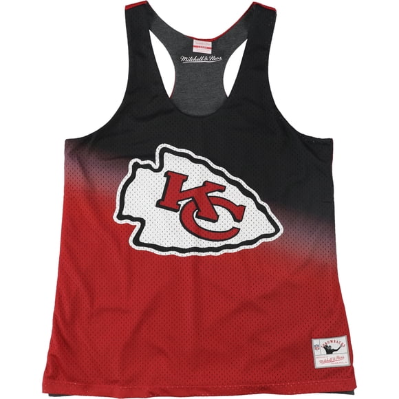 Camiseta Sin mangas de malla Reversible Mitchell & Ness para mujer color rojo extragrande
