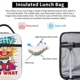 thumbnail image 3 of Lsque Sml Jeffy Pattern Insulated Lunch Bag – Lunch Box with Thick Insulation & Food-Grade PEVA Lining, Functional Compartments & Detachable Handle, 3 of 7