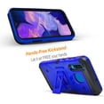thumbnail image 4 of Galaxy A30 Case, With [Tempered Glass Screen Protector Included], STARSHOP Full Cover Heavy Duty Dual Layers Phone Cover with Kickstand and Locking Belt Clip-Blue, 4 of 6