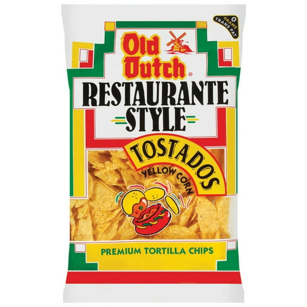 Old Dutch Restaurante Style Yellow Corn Tostados Tortilla Chips, 13 Oz