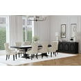 thumbnail image 2 of Florence 9-piece 126-inch Extension Dining Table Set Beige, 2 of 11