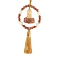 thumbnail image 4 of jifeng Cars Rearview Mirror Pendant Decoration Buddha Statue Hanging Ornament Accessory Yellow Tassel, 4 of 9