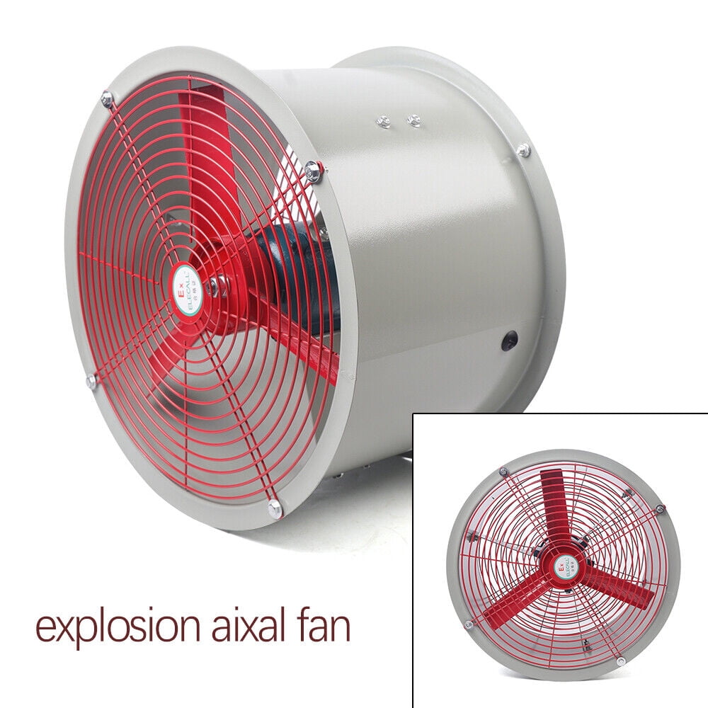16" Explosion-proof Axial Exhaust Fan Spray Booth Paint Fume Exhaust Fan 1450rpm