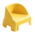 thumbnail image 3 of Taburete pequeño, taburete para niños con respaldo, taburete estable y multifuncional para cambiar zapatos para sala de estar, sala de juegos y Amarillo, 3 of 8