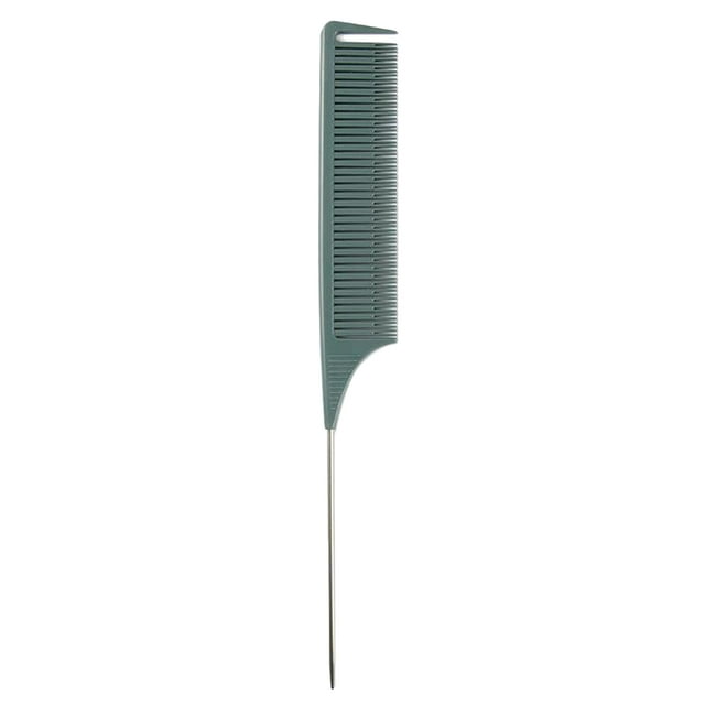 Peine de Tejido y Seccionamiento Profesional Cepillo de Colorear Sunnimix Peine de pelo para resaltar de dientes finos Gris