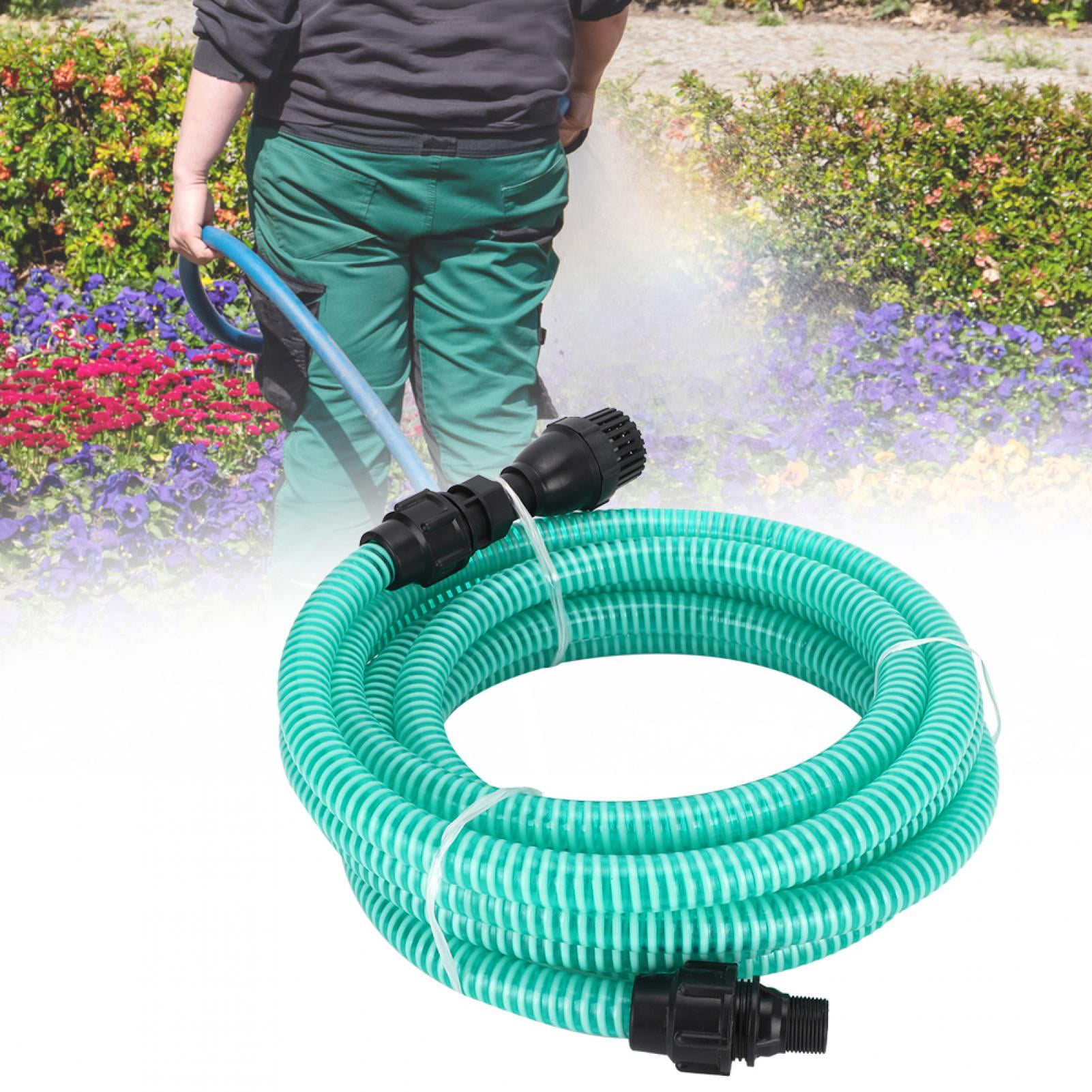 Portable PVC Hose Garden Suction Water Pump Plastic Connector Household Tool 