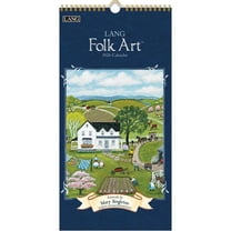 Lang Companies, Lang Folk Art 2026 Vertical Wall Calendar, 8'' X 15.8'', 12-Month Calendar with Stapled Binding