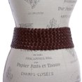 thumbnail image 3 of Women's 3 1/4" Wide Tapered Braided Woven High Waist Leather Belt, 3 of 4