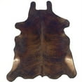 thumbnail image 3 of Riverbay Furniture Hand Crafted Cow Hide Rug in Dark Brindle, 3 of 6