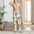 thumbnail image 5 of Uemuo Snake And Moon Pattern Men's Wide Leg Palazzo Lounge Pants with Pockets Light Weight Loose Comfy Casual Pajama Pants-Medium, 5 of 9