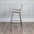 thumbnail image 2 of Capri Modern Leatherette Bar Stool, 25-inch/29-inch Seat Height, 2 of 3