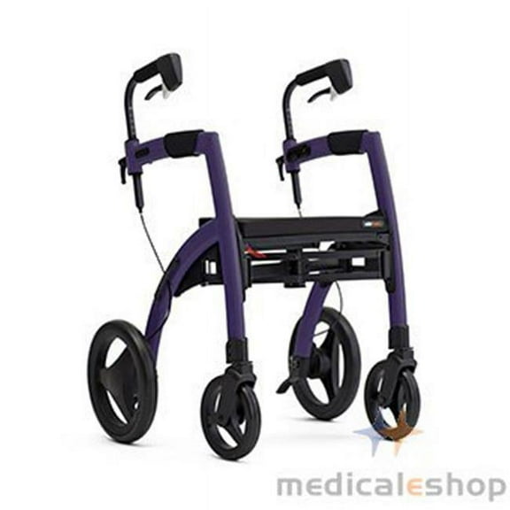 Rollz Motion Rollz-Motion-510-2010RM0013 2 - in - 1 Rollator & Transport Chair, Dark Purple - Regular