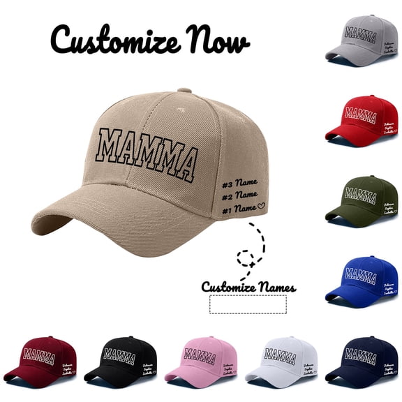 Breezora Custom Name Printed Baseball Cap DIY Personalized Gift for Mother's Day Birthday