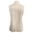 thumbnail image 5 of HUANBAI Women‘s Ribbed High Neck Sleeveless Tank Top Stretch Soft Comfort Fit Wear Solid Color Basic Shirt Basic Sleeveless Tank Tops, 5 of 5