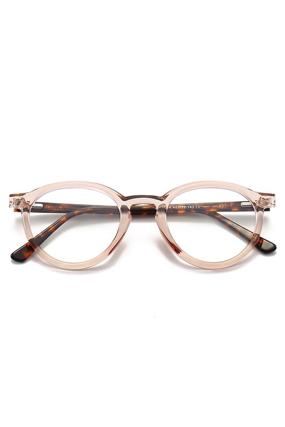 Blue Light Glasses for Women Men, Advanced 99% Blue Light Blocking Computer Glasses - Anti Eyestrain & UV Glare Protection, Vintage Thick Round Rim Frame Eyeglasses