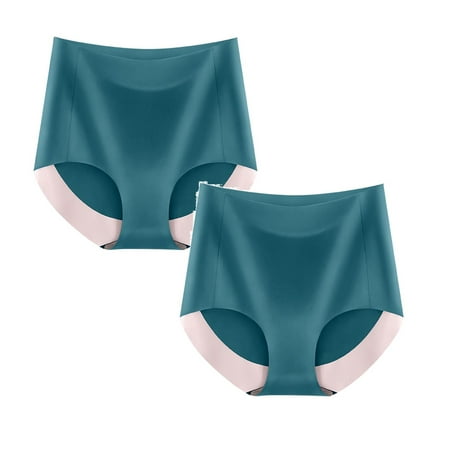 

Womens Underwear Brief Fashion High Waist Breathable Underpants Panties2PC