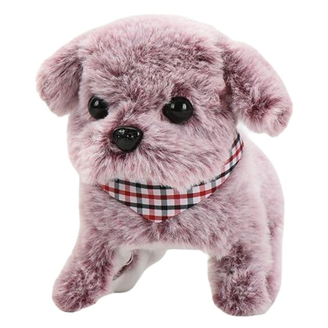 Juguete eléctrico de peluche para , juguete de peluche eléctrico para Púrpura claro rojo Zulema Mascotas eléctricas