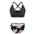 thumbnail image 5 of Summer Swimsuit Sets for Women with Chest Cushion No Underwire Halter Push-Up Bikini Swimwear for Women Beach Fashion, 5 of 6