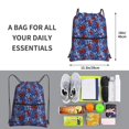 thumbnail image 3 of Sigee Abstract Colorful Butterflies for Drawstring Zipper Backpack ,Waterproof, Durable, Lightweight Gym Bag for Sports, 3 of 5
