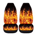 thumbnail image 5 of POLERO Flaming Fire Print Vehicle Seat Covers for Truck, 2pcs/Set Stretch Front Seat Cover Stretchable Easy Install Auto Seat Cover, 5 of 9