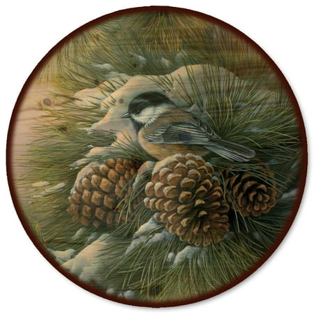 

December Dawn Chickadee Lazy Susan