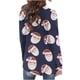 thumbnail image 5 of Cárdigan de manga larga con estampado navideño de moda para mujer, chaqueta de poliéster para mujer, 5 of 6