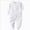 A30-Newborn Bodysuit-White, variant on 3-6 Months Preemie Baby Boys Girls Cotton Jumpsuit Footed Long Sleeve Bodysuit Sleeper Jumpsuit Boys And Girls Baby Romper Pajamas Crawling Clothes