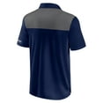 thumbnail image 3 of Men's Fanatics  Navy/Gray Seattle Seahawks Colorblock Polo, 3 of 3