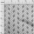 thumbnail image 2 of oneOone Velvet Light Gray Fabric Floral Sewing Craft Projects Fabric Prints By Yard 58 Inch Wide, 2 of 5