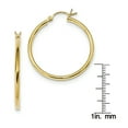 thumbnail image 2 of Primal Silver Sterling Silver Gold Tone Hoop Earrings, 2 of 4