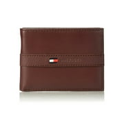 Tommy Hilfiger Mens Genuine Leather Credit Card Passcase Wallet Black 31TL22X060