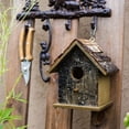 thumbnail image 3 of Birch Wood Decorative Bird House, 3 of 9