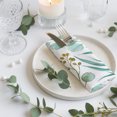 thumbnail image 4 of Cloth Napkins Set of 8 - 20x20 Inches, Boho Green Washable Reusable Table Napkins, Spring Summer Botanical Leaf Plant Soft & Absortbent Dining Napkin for Party Wedding Hotel Restaurant, 4 of 9
