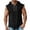 B-Black, variant on Gpaecead Mens Sleeveless Summer Hoodie Solid Color Cotton Linen Quarter Zip Drawstring Hooded Pullover Soft Lightweight Casual Athletic Hooded Vest B-Dark Blue