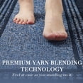 thumbnail image 4 of Bsicpro Door Mat, Non-Slip Entryway Rug for Front Door, Dirt Trapper Absorbent Doormat, Low Profile Indoor Entrance Mat for Home, 24" x 35",Blue, 4 of 7