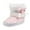 Pink, variant on Yindaity Girl Boy Sneakers Leather Baby Shoes Boys Girls First Walking Shoes Infant Sneakers Crib Shoes Breathable Lightweight Slip On Shoes(Pink,Size5)