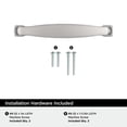thumbnail image 4 of Amerock Franklin 3-3/4 inch Center-to-Center Polished Chrome Cabinet Pull, 10 Pack, 4 of 4