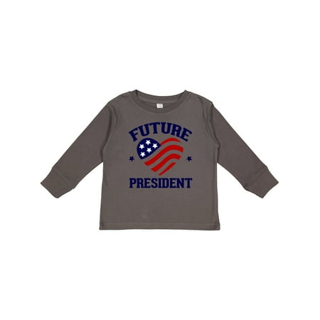

Inktastic Future President Gift Boys or Girls Long Sleeve Toddler T-Shirt