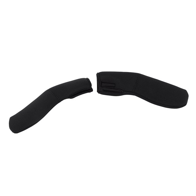 1 Par de Fundas de Agarre para Cochecito de Neopreno Negro, Protector de Duradero y Reutilizable para Cochecitos de Bebé Con Cierres de Gancho y Bucle