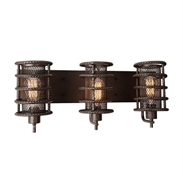 Cwi Lighting Darya 3 Light Wall Sconce With Brown Finish