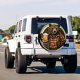 thumbnail image 2 of Spare Tire Cover with Backup Camera Hole, Universal Wheel Tire Cover Tire Protectors for Trailer RV Van SUV Truck Camper and Many Vehicle, 2 of 10