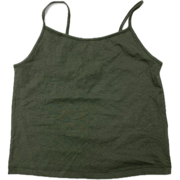 Paghetti Strap Tank Top, Olive Green, Size M (Women's)