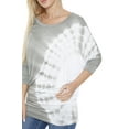 thumbnail image 3 of White Mark Women's Banded Dolman Tie-Dye Top, 3 of 4