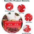 thumbnail image 2 of Red Christmas Table Cloth Rectangle 60" x 84" - Washable Polyester Deer & Snowflake Print Decoration Tablecloth for Kitchen Dinning, Holiday Dinner, 2 of 6