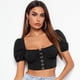 thumbnail image 4 of Blusa de manga corta con volantes y lazo en la espalda para mujer Zhivalor  BST2000123-6, 4 of 5